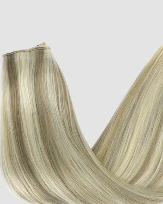 Halo Extensions – Naturlig Brunblond Balayage,8/22