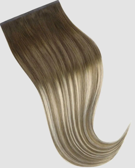 PU Clip-in 3/8/613 – Mörkblond Balayage