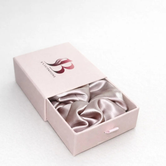 Dirty Pink Scrunchie - 100% Mulberry Silk Bsextensions