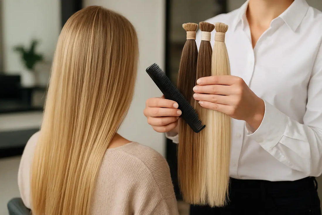 Så får du perfekt färgmatchning på löshår