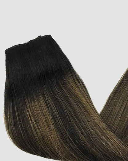 Halo Extensions – Djup Svartbrun Balayage,  #1B/6/1B