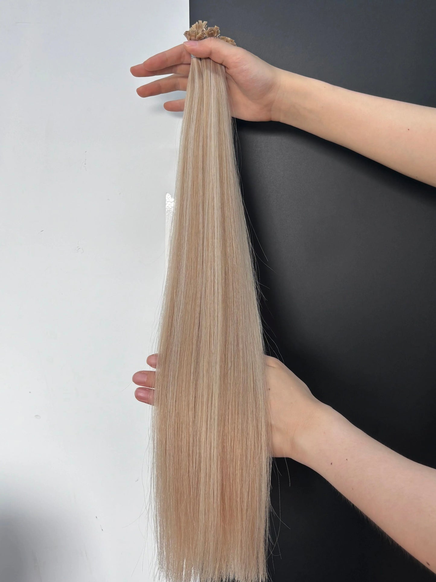 Flat Tip Keratin – Naturlig Kallblond Balayage P18/60A Bsextensions