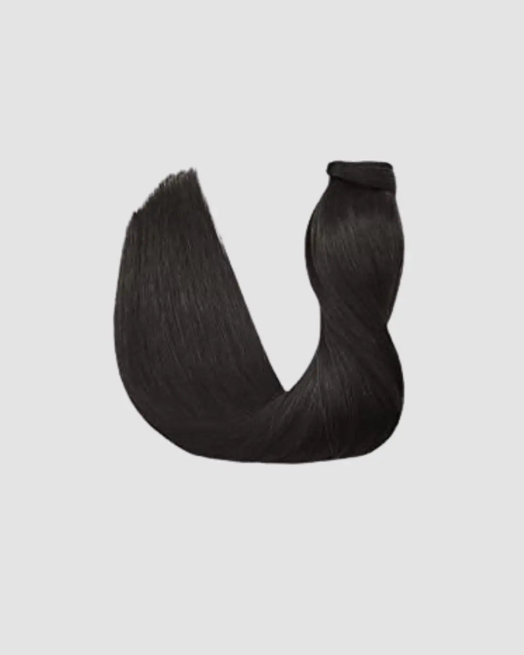 Clip-in Ponytail 1B – Naturligt Svartbrun