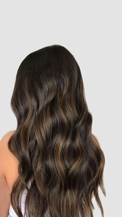 PU Clip-in 2/6/2 – Chokladbrun Balayage