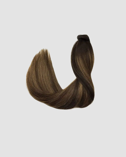 Clip-in Ponytail 2/6/2 – Balayage med Chokladtoner