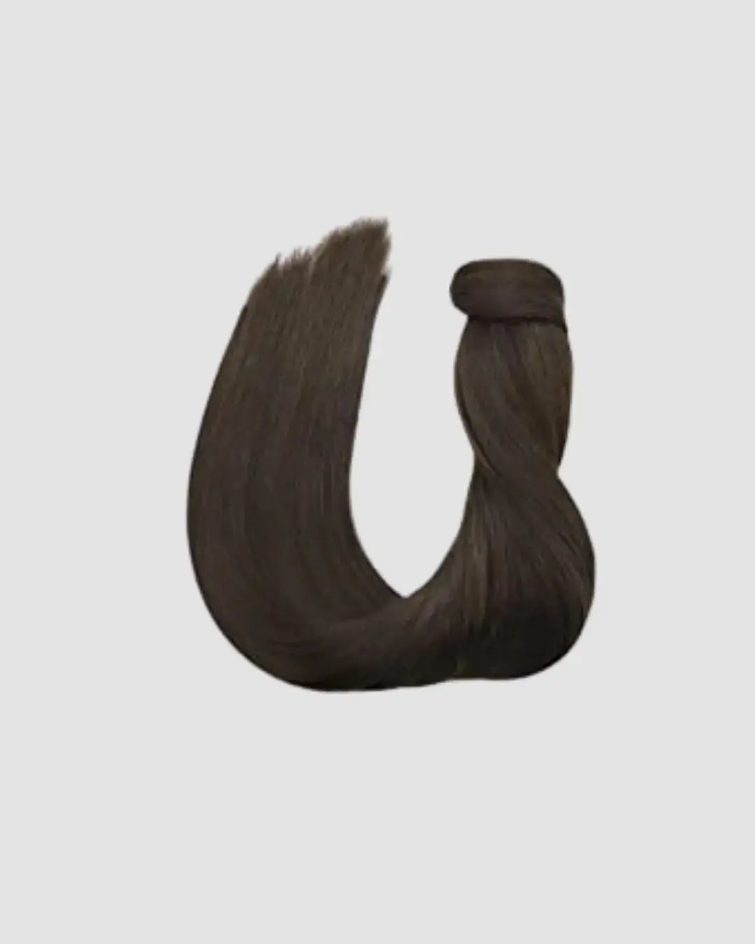 Clip-in Ponytail 2A – Naturlig Mörkbrun