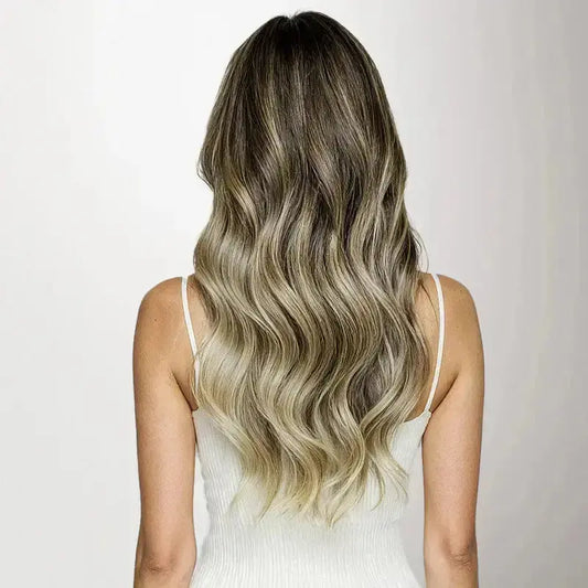 Tape-in – Mörkbrun till Blond Balayage #3/8/613 Bsextensions