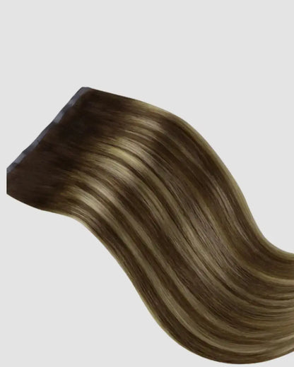 PU Clip-in 4/26/4 – Brun till Blond Balayage