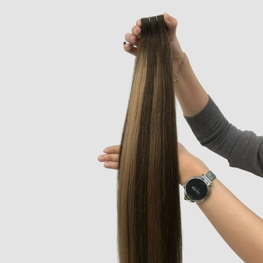 Invisible Tape-in – Mörkbrun till Blond Balayage #3/8/613 (Kopia) Min butik