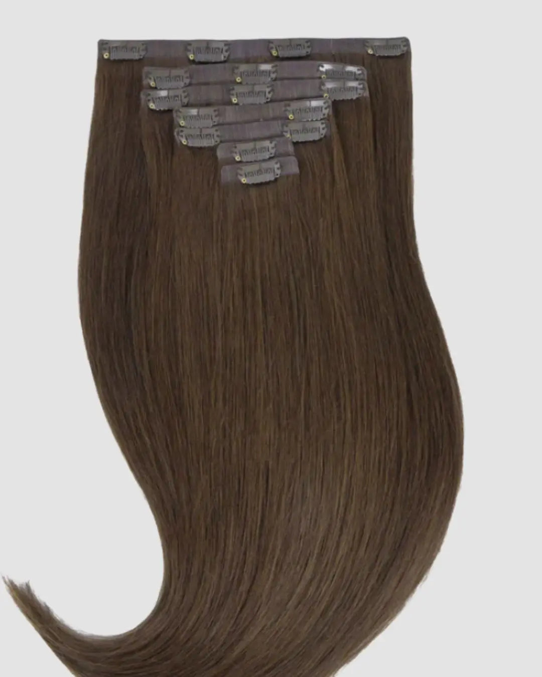 PU Clip-in #4 – Klassisk Mörkbrun