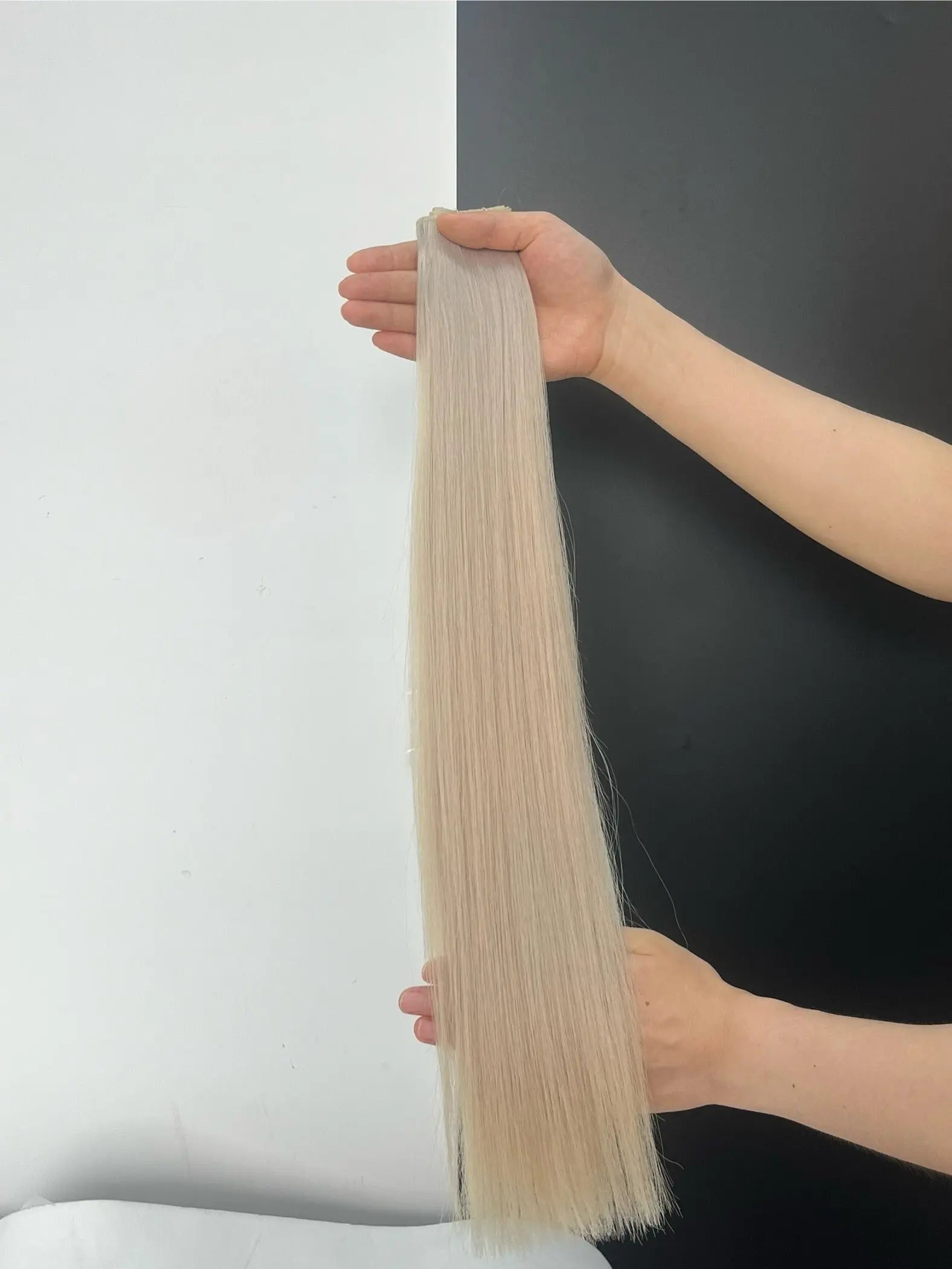 Genius weft - Silvergrå Blond ICE Bsextensions