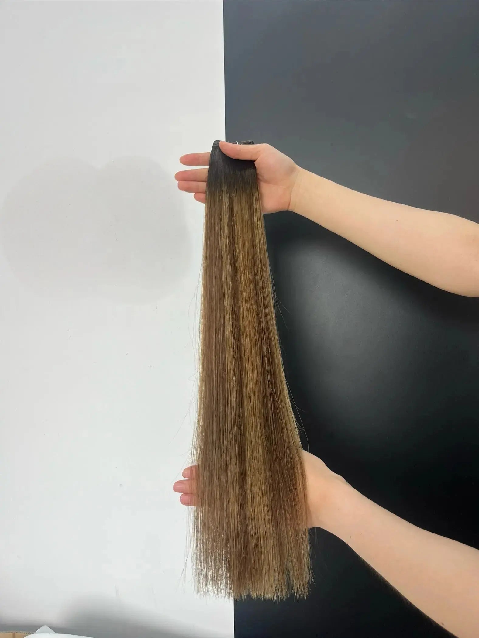 Naturlig Mörkbrun Balayage R2-4/8 Bsextensions