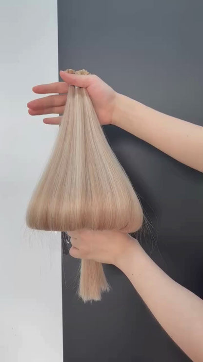 Flat Tip Keratin – Naturlig Cool Blond Balayage P18/60A