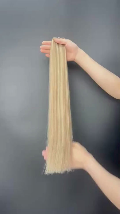 Genius weft, Naturlig Beige Blond Balayage LE