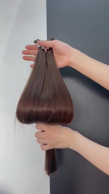 Fladspids Keratin #4 – Mørkebrun Chokolade