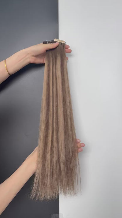 Tape-in Extensions, Varm Blond Balayage OL