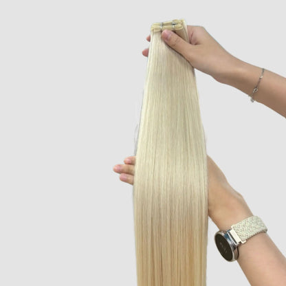 Genius weft - Silvergrå Blond ICE Bsextensions